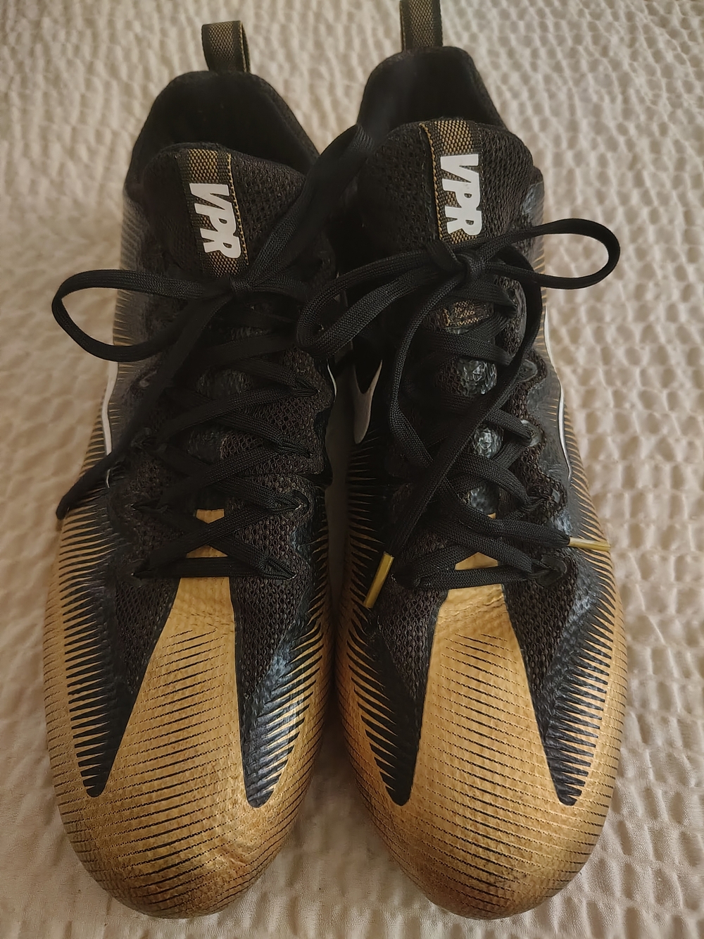 🔥 Nike Vapor Untouchable Pro PF Football Cleats ‘Gold/Black’ (839924-720) - Men